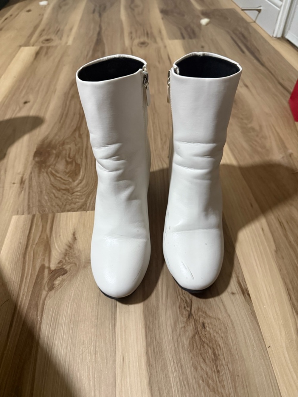 White Mid-Calf Women’s Fashion Boots